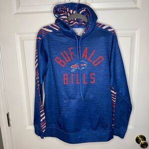 NFL Buffalo Bills Blue and Red Hoodie Size Small GUC